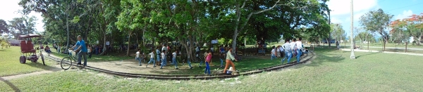 Foto panorámica del área donde se realiza la actividad de los pioneros exploradores.